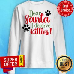 Nice Dear Santa I Deserve Kitties Sweatshirt