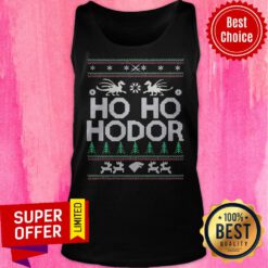 Nice Ho Ho Hodor Ugly Christmas Tank Top