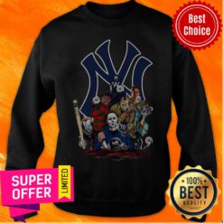 Nice Horror character New York Yankees Halloween Sweatshirt