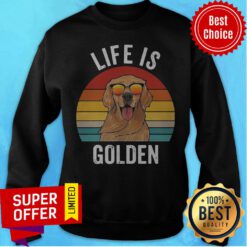Nice Life Is Golden Dog Lover Vintage Sweatshirt