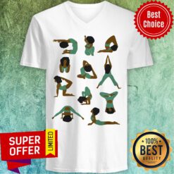 Official Black Woman Yoga V-neck
