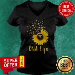 Official CNA Life Sunflower V-neck