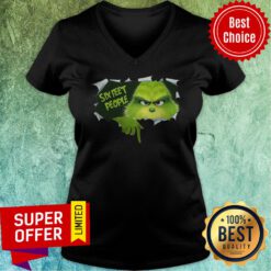 Official Grinch Inside Me Six Feet People V-neck