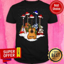 Official Guitars Santa Christmas Shirt