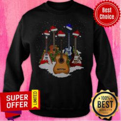 Official Guitars Santa Christmas Sweatshirt