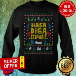 Official Hasa Diga Eebowai Broadway Ugly Christmas Sweatshirt