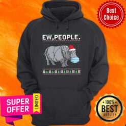 Official Hippopotamus Ew People Ugly Christmas Hoodie
