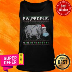 Official Hippopotamus Ew People Ugly Christmas Tank Top