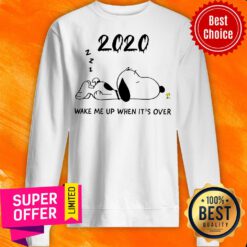 Official Snoopy 2020 Wake Me Up When It’s Over Sweatshirt