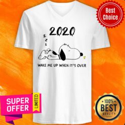 Official Snoopy 2020 Wake Me Up When It’s Over V-neck