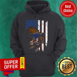 Premium Cow American Flag Hoodie