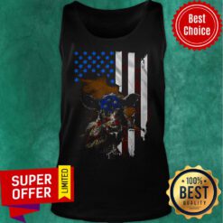 Premium Cow American Flag Tank Top