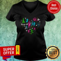 Premium Heart Love Musicals Christmas V-neck
