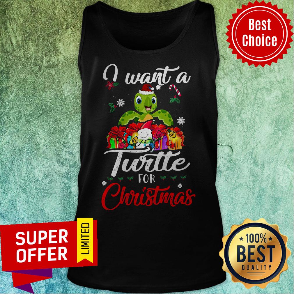 Premium I Want A Turtles For Christmas Shirt Premium I Want A Turtles For Christmas Tank Top