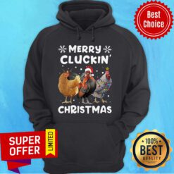 Premium Merry Cluckin' Christmas Chicken Hoodie