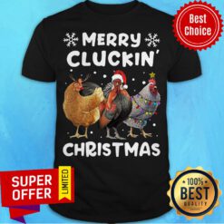 Premium Merry Cluckin' Christmas Chicken Shirt