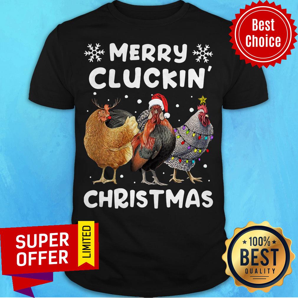Premium Merry Cluckin' Christmas Chicken Shirt Premium Merry Cluckin' Christmas Chicken Shirt