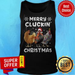 Premium Merry Cluckin' Christmas Chicken Tank Top