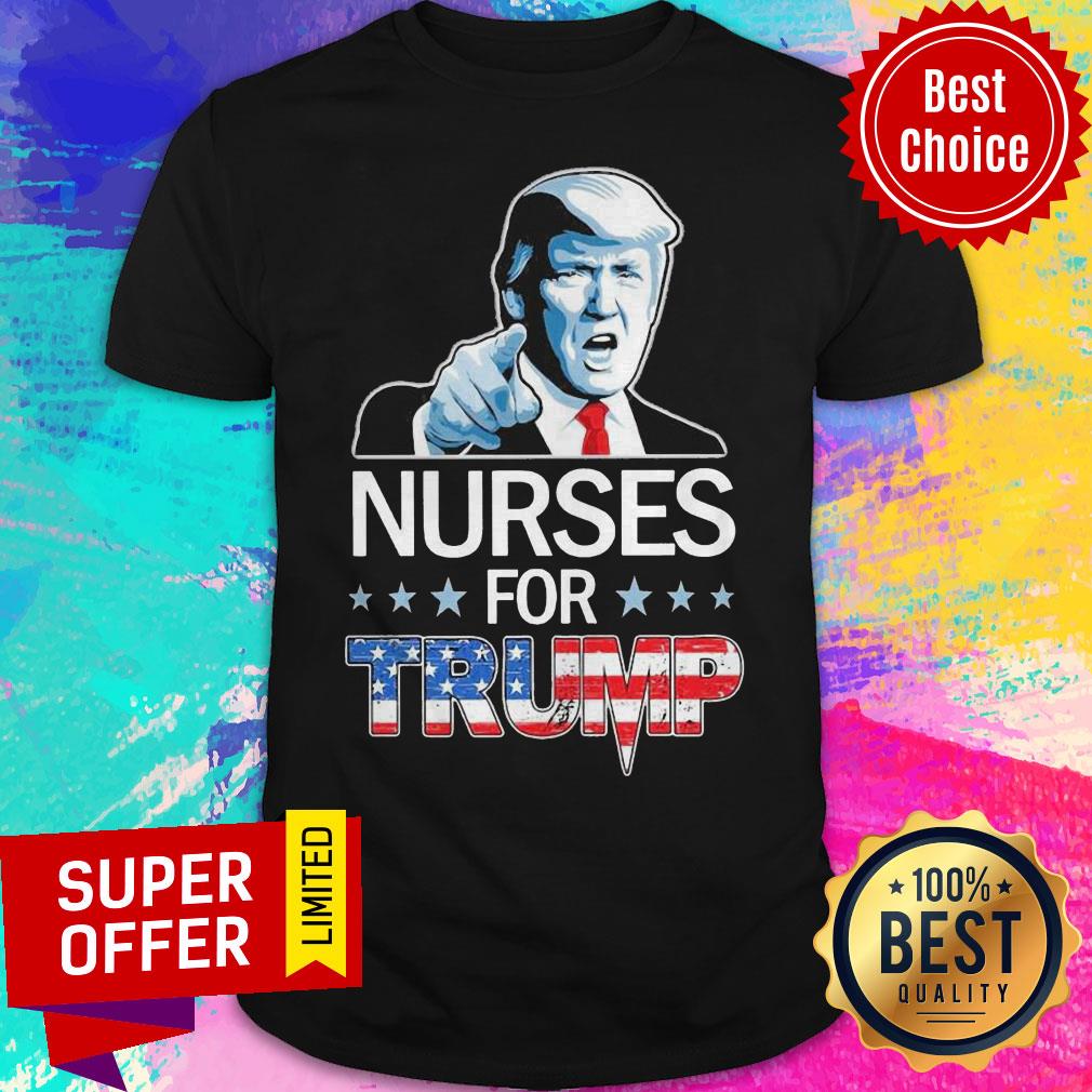 Funny Nurses For Trump American Flag Shirt Funny Nurses For Trump American Flag Shirt