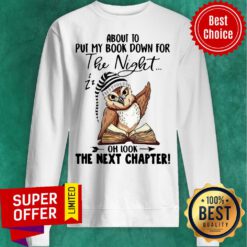 Top About To Put My Book Down For The Night Of Look The Net Chapter Sweatshirt
