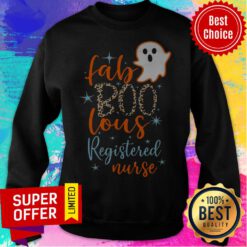 Fab Boo Lous Registered Nurse Spirit Halloween Sweatshirt