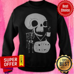 Official Skeleton Drink Coffee Saves Halloween Sweatshirt