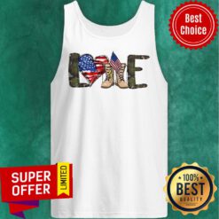 Premium Love My Veteran American Flag Tank Top