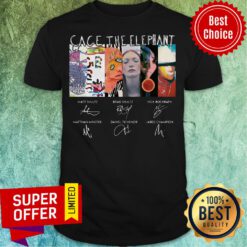 Top Cage The Elephant Signatures Shirt