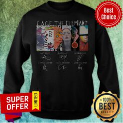 Top Cage The Elephant Signatures Sweatshirt