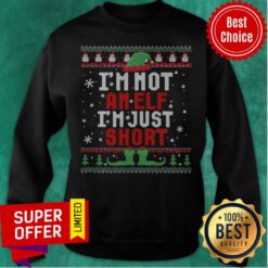 Top I’m Not An Elf I’m Just Short Ugly Christmas Sweatshirt