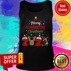 Top Merry Quarantine Christmas 2020 Tank Top