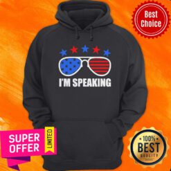 Top Star And Glass I’m Speaking American Flag Glass Hoodie