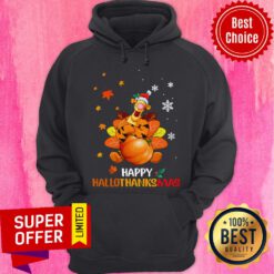 Top Tigger Happy Hallothanksmas Pumpkin Hoodie