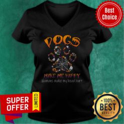 Funny Dogs Make Me Happy Humans Make My Head Hurt V-neck