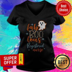 Fab Boo Lous Registered Nurse Spirit Halloween V-neck