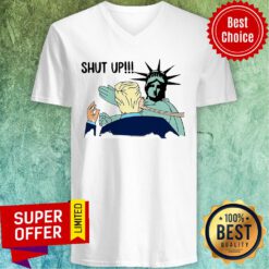 Premium Liberty Slap Donald Trump Shut Up V-neck
