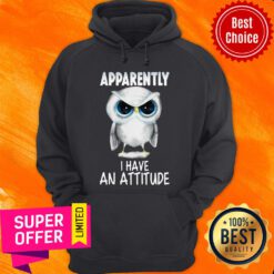 Awesome Owl Apparently I Have An Attitude Hoodie