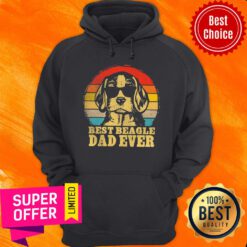 Awesome Pitbull Best Beagle Dad Ever Vintage Hoodie