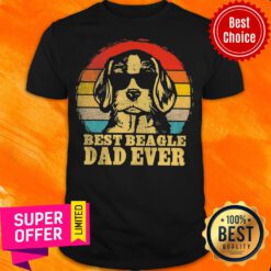Awesome Pitbull Best Beagle Dad Ever Vintage Shirt