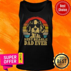 Awesome Pitbull Best Beagle Dad Ever Vintage Tank Top