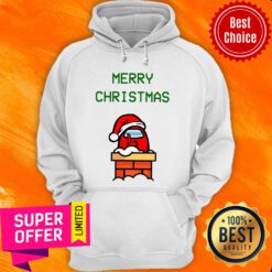 Awesome Santa Red Among Us Merry Christmas Hoodie