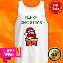 Awesome Santa Red Among Us Merry Christmas Tank Top