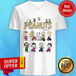 Awesome The Peanuts Character Snoopy And Friends Dancing V-neck