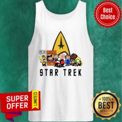 Awesome The Peanuts Character Star Trek Tank Top