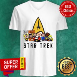 Awesome The Peanuts Character Star Trek V-neck