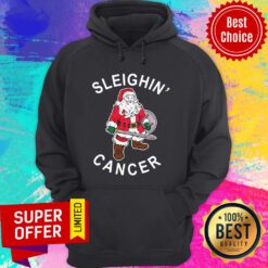 Awesome Viking Santa Claus sleighin cancer Christmas Hoodie