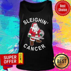 Awesome Viking Santa Claus sleighin cancer Christmas Tank Top