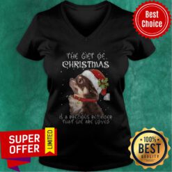 Chihuahua Dog The Gift Of Christmas Is A Precious Reminder That We Are Loved Sweat V-neck