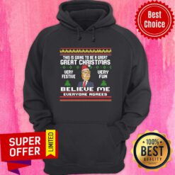 Donald Trump This Is Going To Be A Great Great Christmas Very Festive Very Fun Believe Me Hoodie