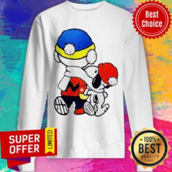 Funny Charlie Brown And Snoopy Forever Friends Christmas Sweatshirt